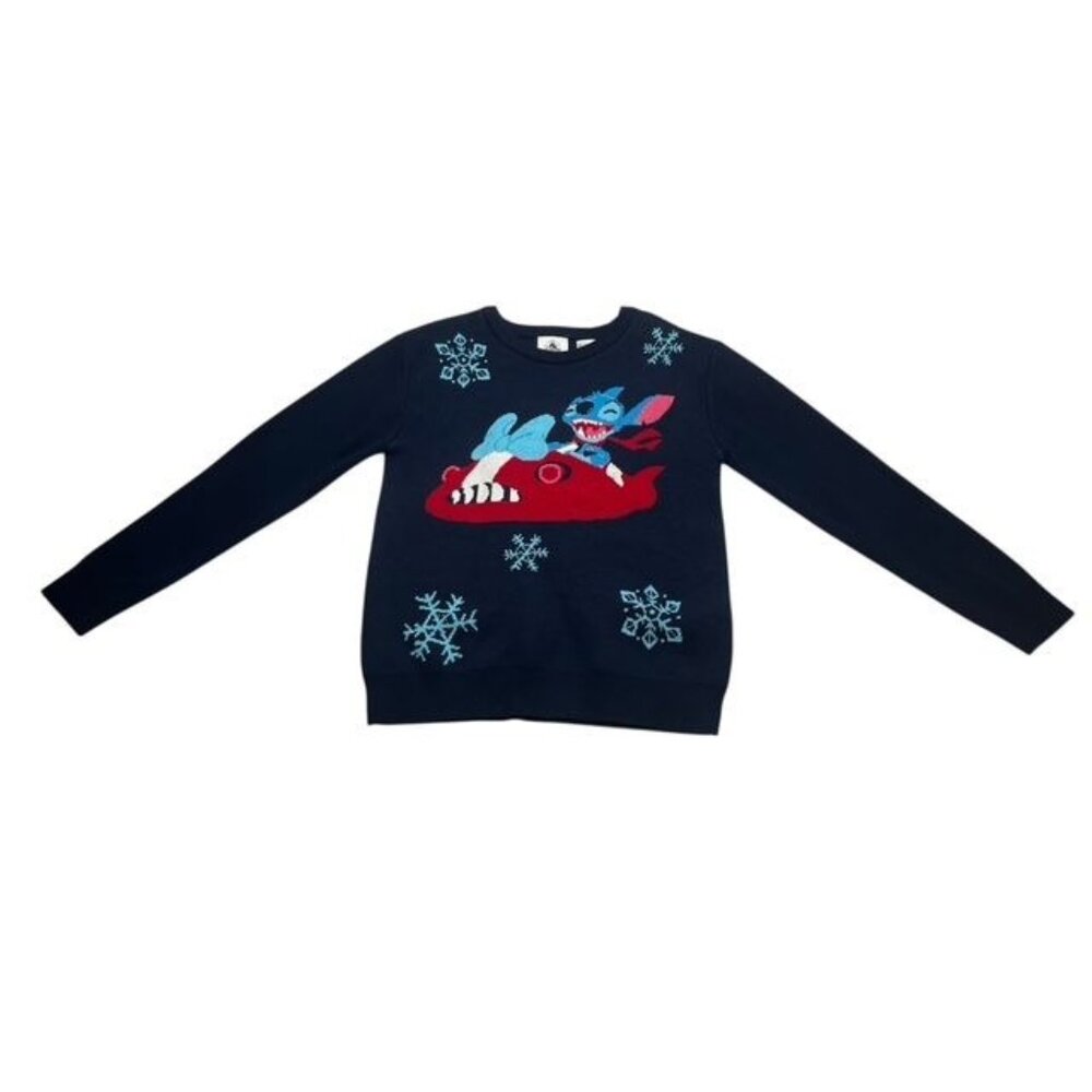 Disney Stitch Intarsia Knit Sweater Size 7-8 Kids